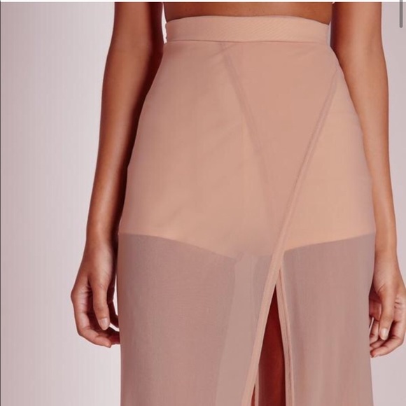 Misguided mesh wrap mesh maxi skirt - Picture 2 of 4
